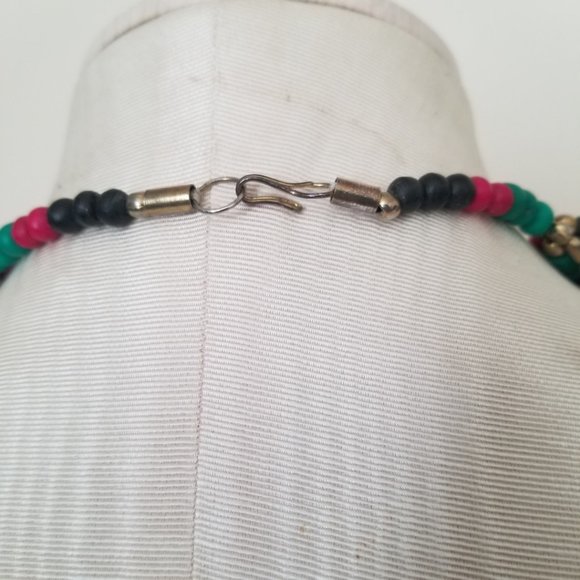 Funky Boho Colorful Multi Strand Necklace Jewelry - Picture 8 of 13